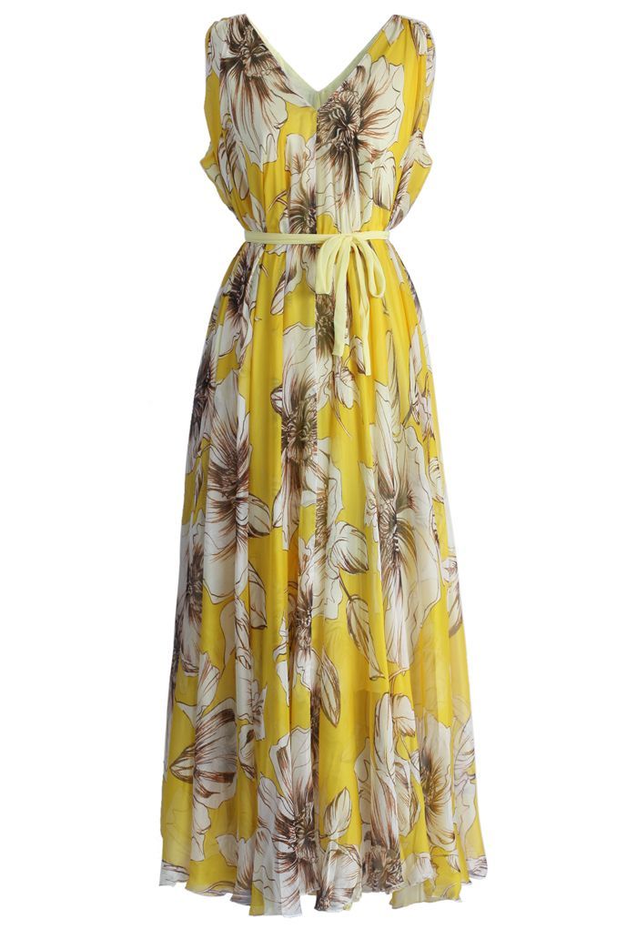 ChicWish — CHICWISH REVIEWS ON FLORAL CHIFFON MAXI DRESS IN...