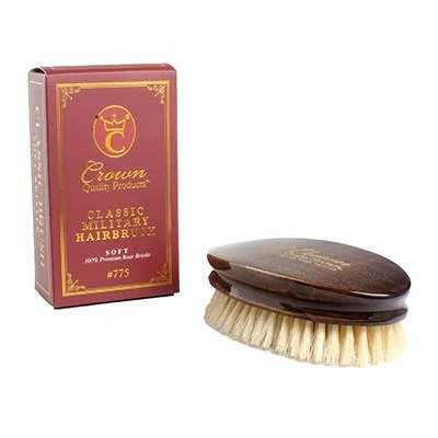 CLASSIC MILITARY PALM BRUSH – ROSEWOOD – 100% SOFT BOAR BRISTLE Profile Picture