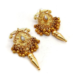 Exclusive Antique Gold Plated Tribal Earrings for Women & Girls Online @ Best Prices